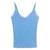 Cami-top i Organic Cotton med Vintage-ribb och spetskant Cami-top i Organic Cotton med Vintage-ribb och spetskant