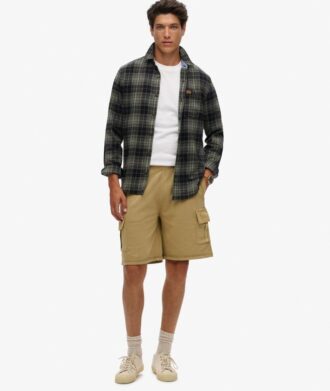 Cargoshorts med kontrastsömmar
