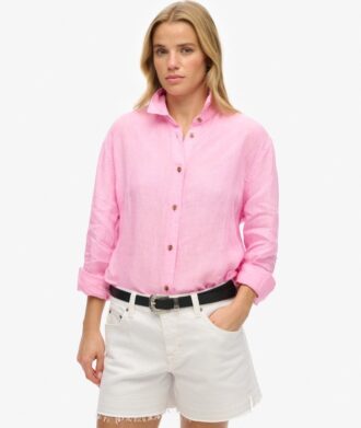 Casual linne-boyfriend-skjorta Casual linne-boyfriend-skjorta