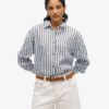 Casual linne-boyfriend-skjorta Casual linne-boyfriend-skjorta