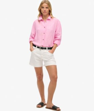 Casual linne-boyfriend-skjorta Casual linne-boyfriend-skjorta