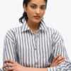 Casual linne-boyfriend-skjorta Casual linne-boyfriend-skjorta
