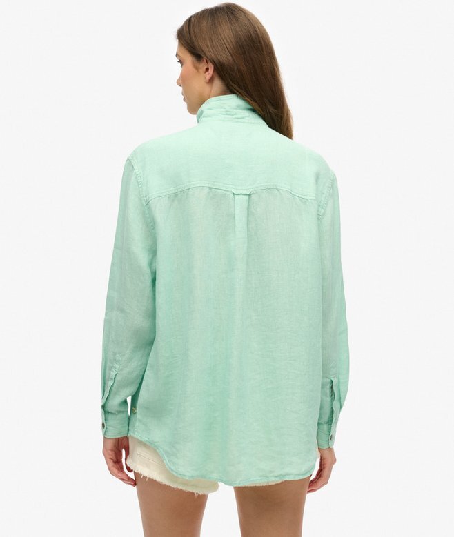 Casual linne-boyfriend-skjorta Casual linne-boyfriend-skjorta