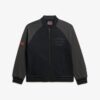 College Graphic Jersey Bomber Jacket College Graphic Jersey Bomber Jacket