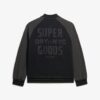 College Graphic Jersey Bomber Jacket College Graphic Jersey Bomber Jacket