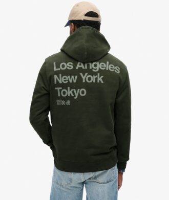 Core Logo City Loose Fit Hoodie