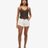 Denimshorts med hög midja Denimshorts med hög midja