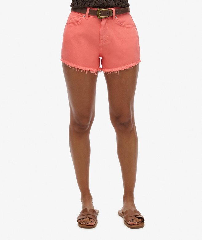 Denimshorts med hög midja Denimshorts med hög midja