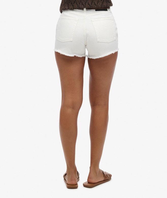 Denimshorts med hög midja Denimshorts med hög midja