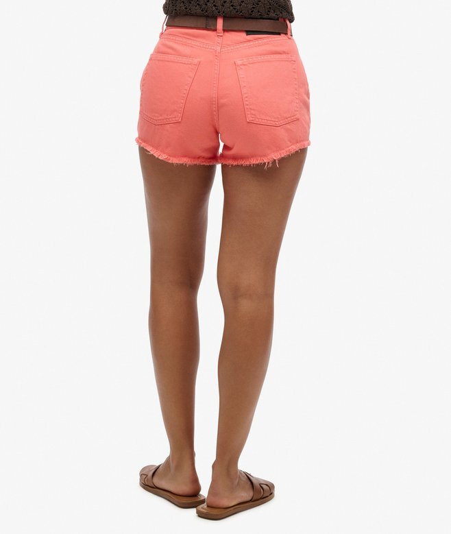 Denimshorts med hög midja Denimshorts med hög midja