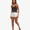 Denimshorts med hög midja Denimshorts med hög midja