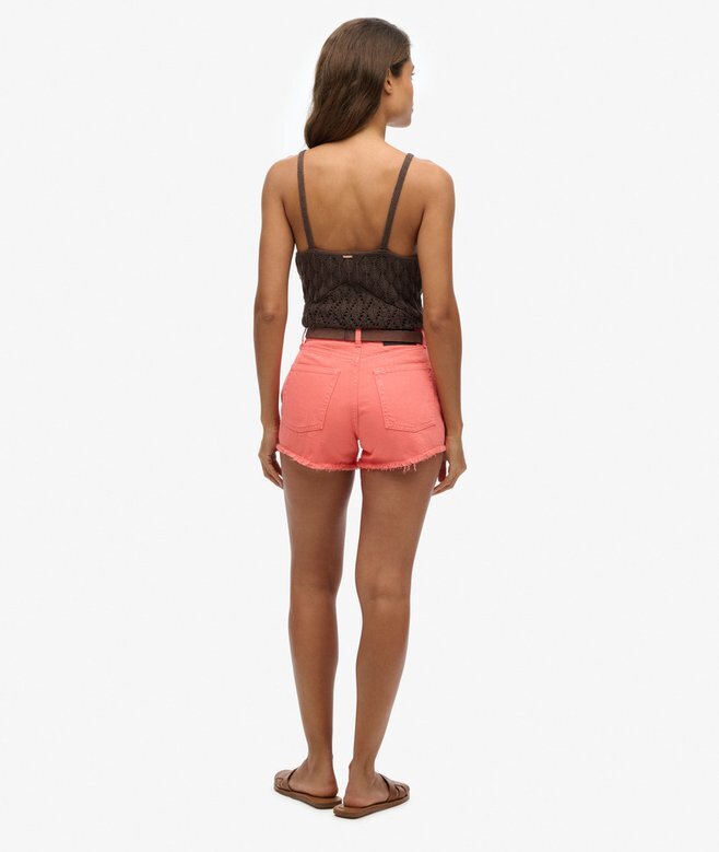 Denimshorts med hög midja Denimshorts med hög midja