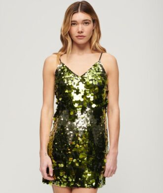 Disco-miniklänning med paljetter