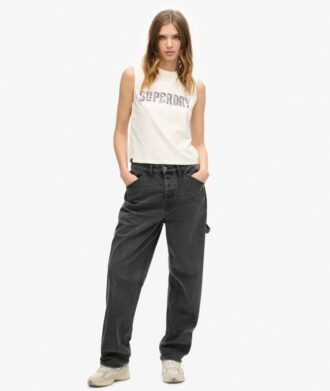 Embellished Archive Fitted Tank Top
