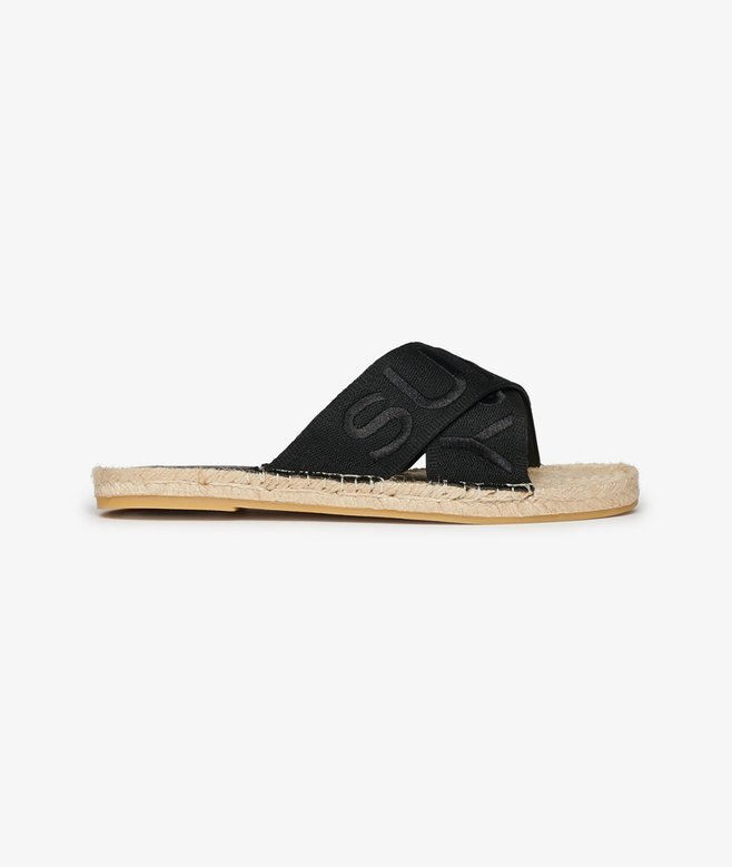 Espadrille-sandaler med korsade remmar Espadrille-sandaler med korsade remmar