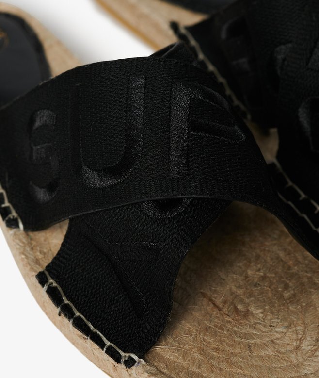 Espadrille-sandaler med korsade remmar Espadrille-sandaler med korsade remmar