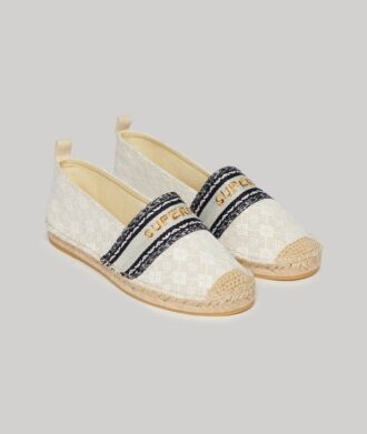 Espadriller med överdrag i canvas