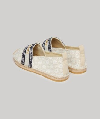 Espadriller med överdrag i canvas
