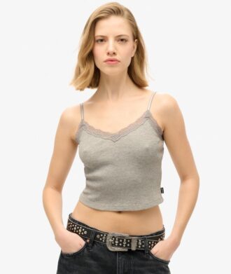 Essential Cami-top med spetskant