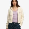 Essential Logo Cropped Zip Hoodie