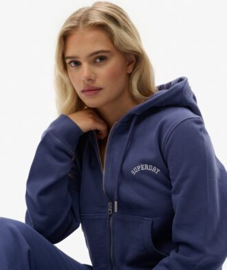 Essential Logo Cropped Zip Hoodie