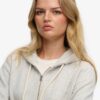 Essential Logo Cropped Zip Hoodie