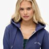 Essential Logo Cropped Zip Hoodie