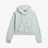 Essential Logo Cropped Zip Hoodie