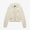 Essential Logo Cropped Zip Hoodie