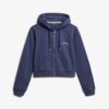 Essential Logo Cropped Zip Hoodie