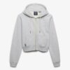 Essential Logo Cropped Zip Hoodie