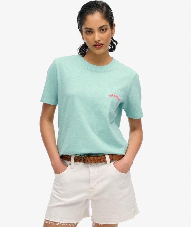 Essential Logo Garment Dye Pocket T-shirt Essential Logo Garment Dye Pocket T-shirt