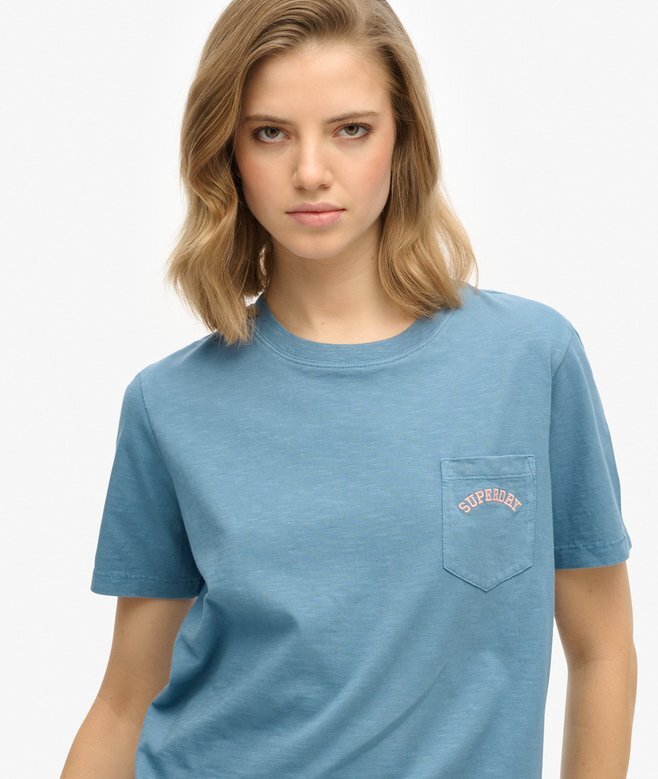 Essential Logo Garment Dye Pocket T-shirt Essential Logo Garment Dye Pocket T-shirt