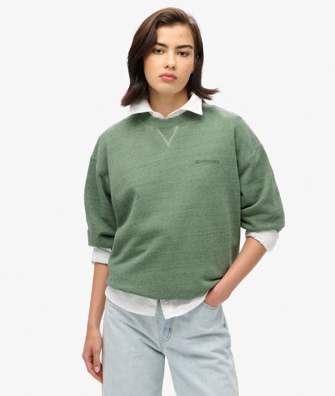 Essential Logo Overdyed Sweatshirt Essential Logo Overdyed Sweatshirt