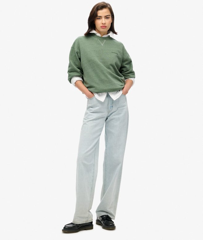 Essential Logo Overdyed Sweatshirt Essential Logo Overdyed Sweatshirt