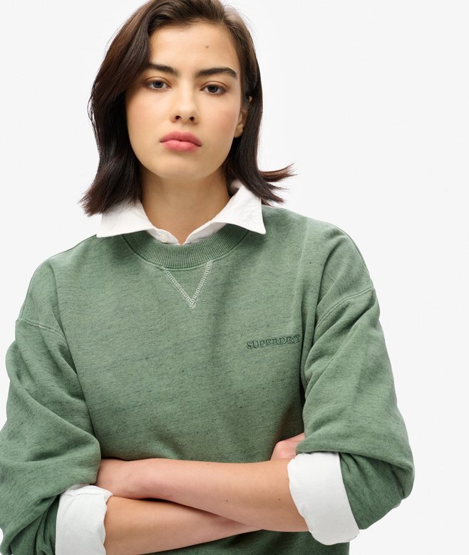 Essential Logo Overdyed Sweatshirt Essential Logo Overdyed Sweatshirt