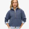 Essential Logo Oversized Half Zip Sweatshirt