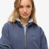 Essential Logo Oversized Half Zip Sweatshirt