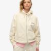 Essential Logo Oversized Raglan Zip Hoodie