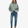 Essential Logo Oversized Raglan Zip Hoodie