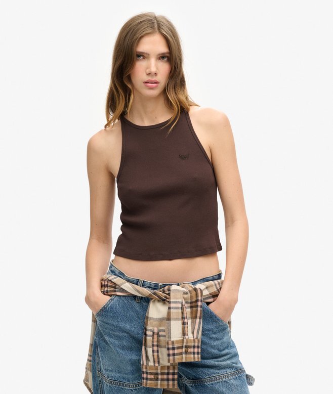 Essential Logo Racer Vest Top Essential Logo Racer Vest Top
