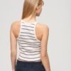 Essential Logo Striped Racer Vest Top Essential Logo Striped Racer Vest Top