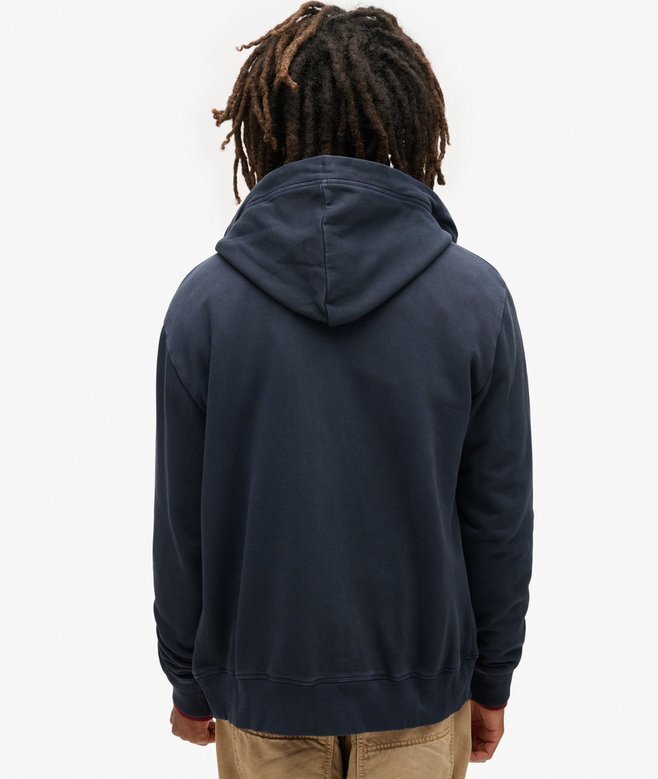 Essential Logo Washed Zip Hoodie Essential Logo Washed Zip Hoodie