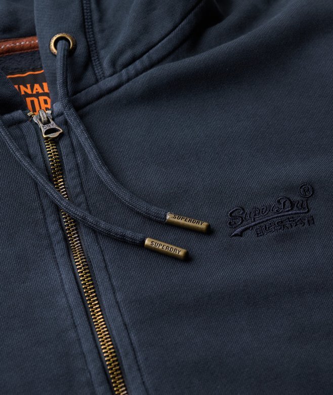 Essential Logo Washed Zip Hoodie Essential Logo Washed Zip Hoodie