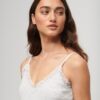 Essential Rib Lace Cami Top i Organic Cotton