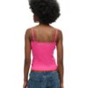 Essential Rib Lace Cami Top i Organic Cotton