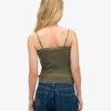 Essential Rib Lace Cami Top i Organic Cotton Essential Rib Lace Cami Top i Organic Cotton