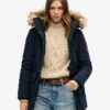 Everest hooded fuskpäls parkas