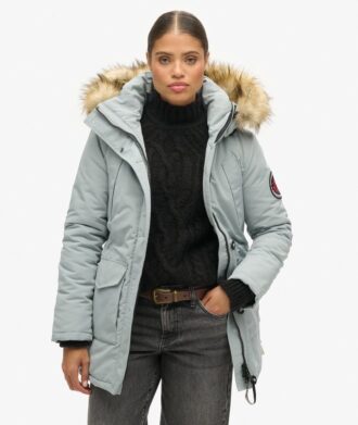 Everest hooded fuskpäls parkas