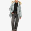 Everest hooded fuskpäls parkas